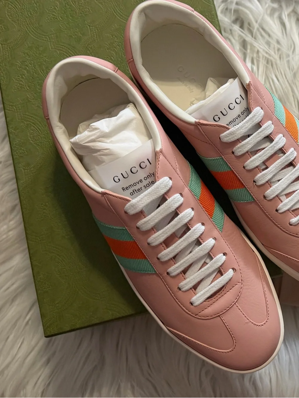 Gucci Low-top Web Sneakers  NIB